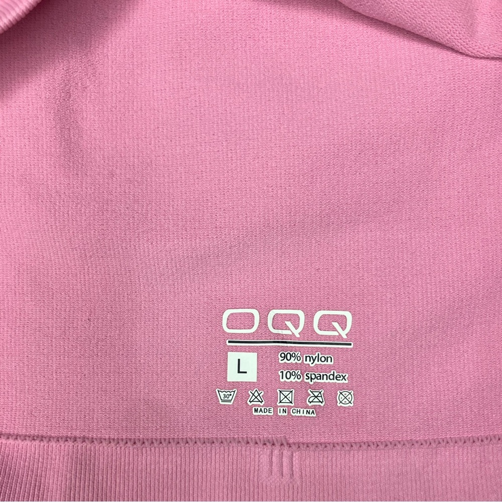 Pink Square Neck Ruched sides Tank Top - Picture 4 of 6